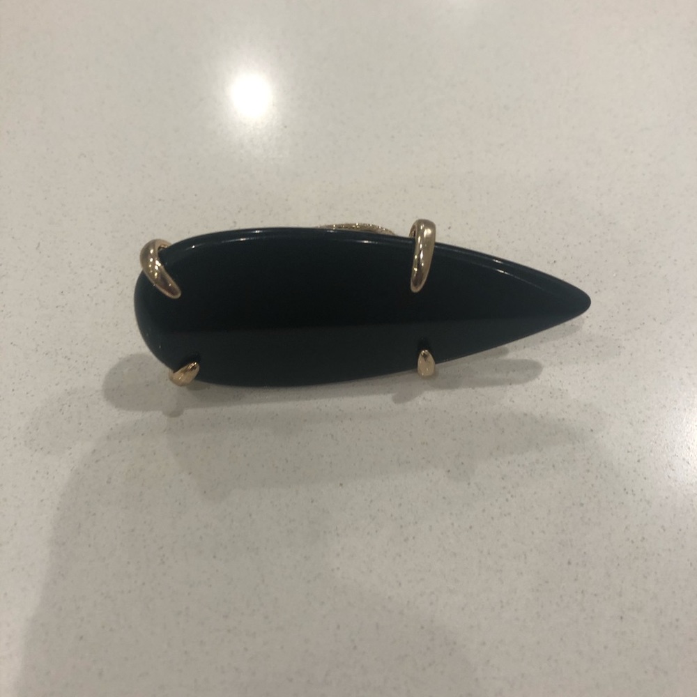 Kendra Scott black and gold ring